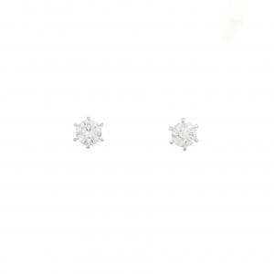 【リメイク】PT900/ST ダイヤモンド ピアス 0.237CT 0.240CT D IF 3EXT-EXT