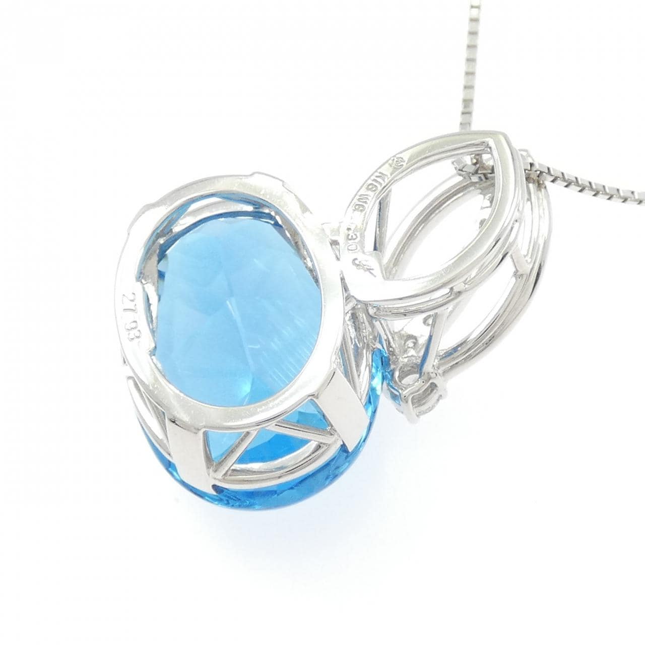 タサキ ブルートパーズ ネックレス 27.93CT