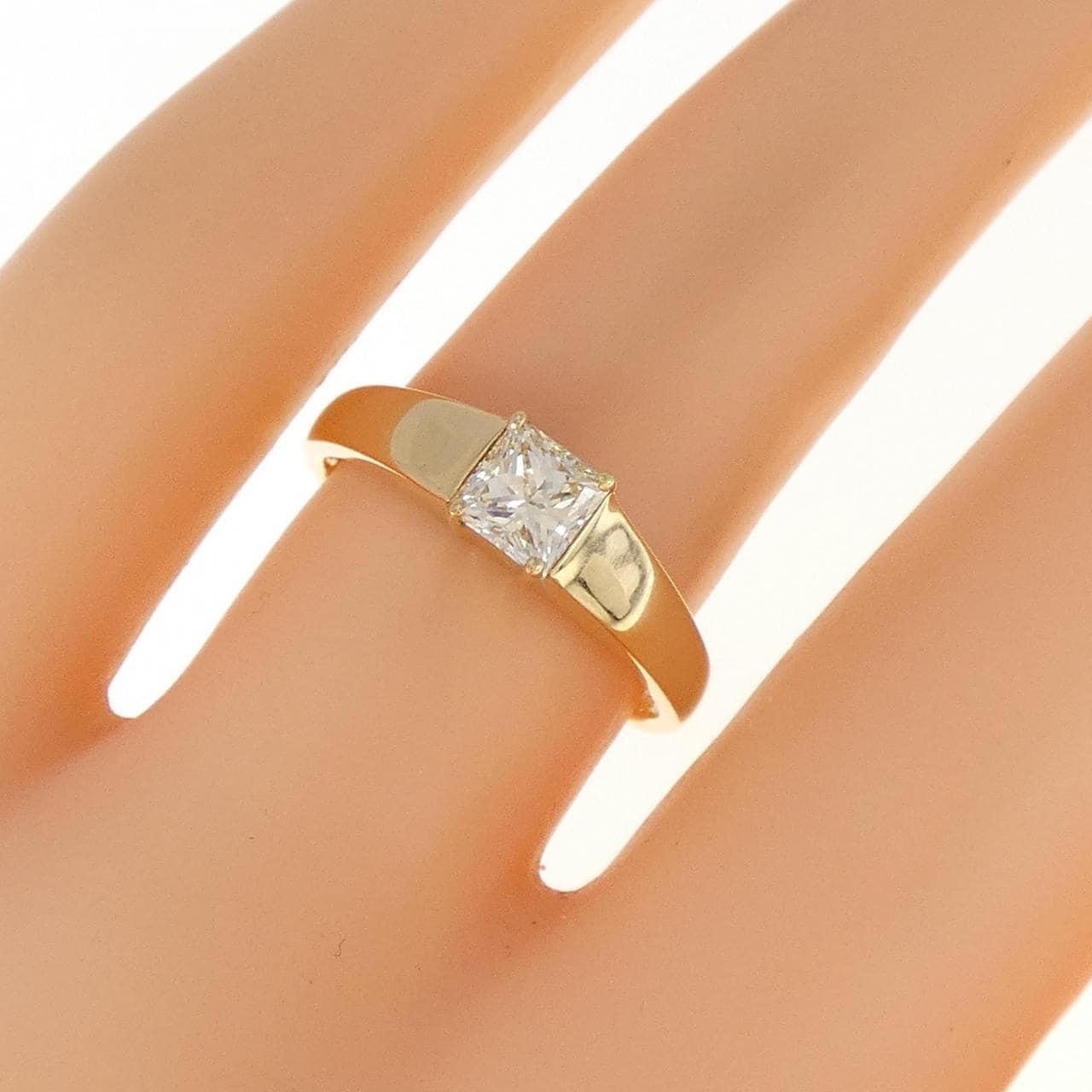 K18YG ダイヤモンド リング 0.524CT
