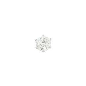 PT900 ソリティア ダイヤモンド ピアス 0.341CT 片耳