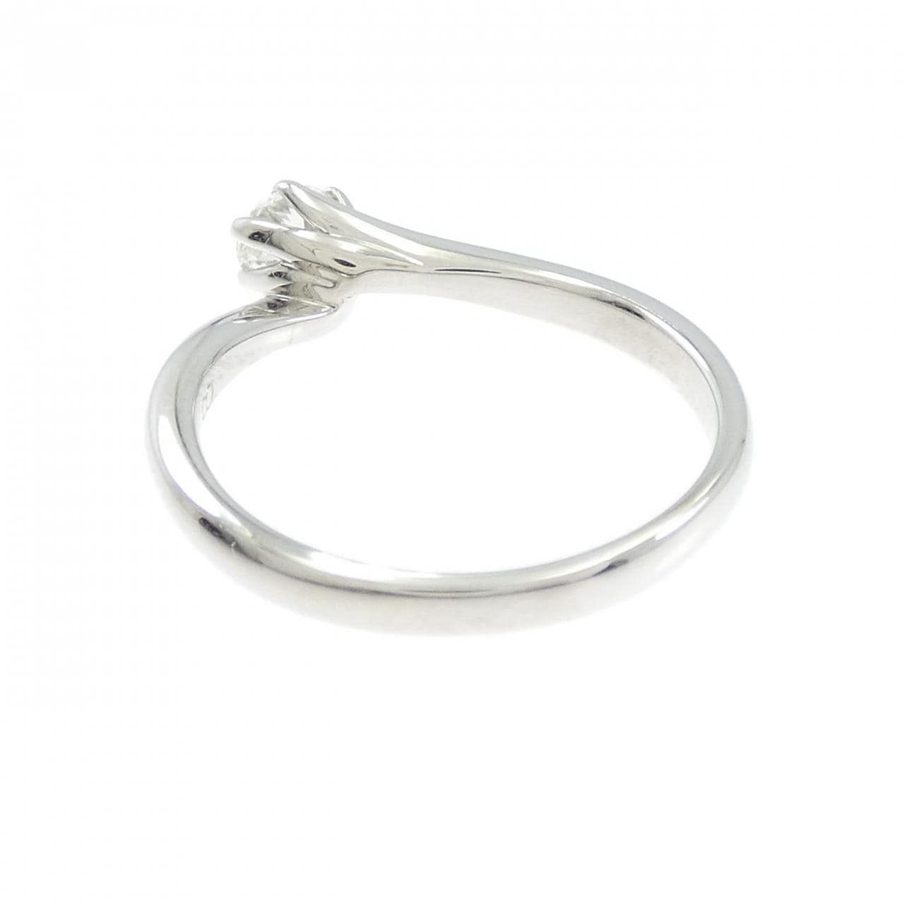 PT950 ソリティア ダイヤモンド リング 0.258CT