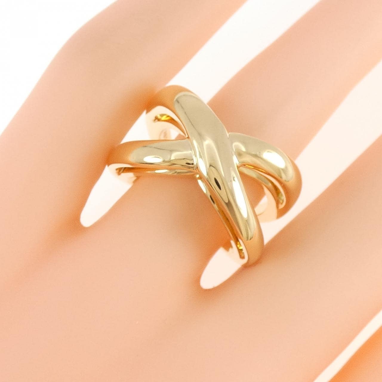 ティファニー インフィニティ ダブルクロス リング