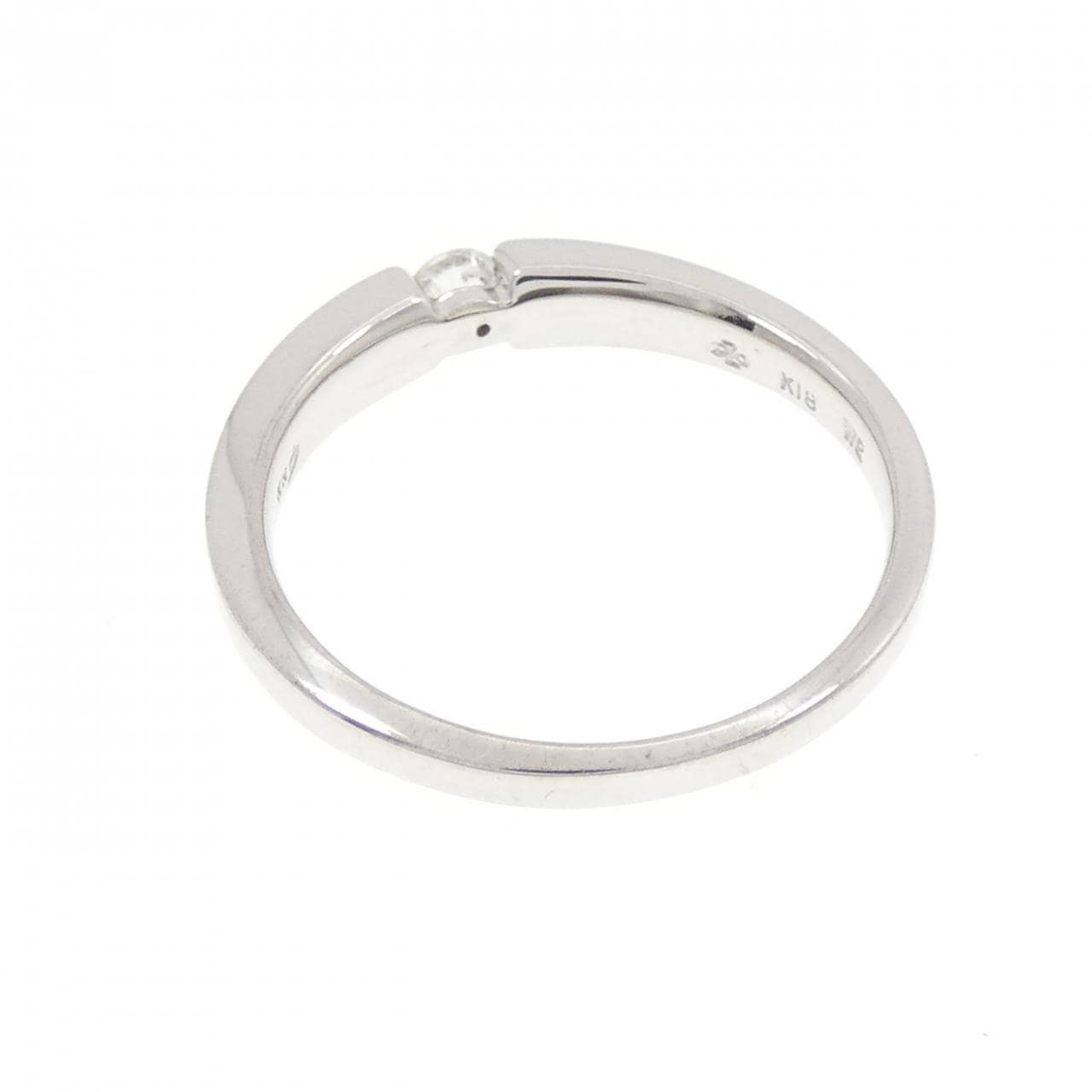 K18WG ダイヤモンド リング 0.11CT