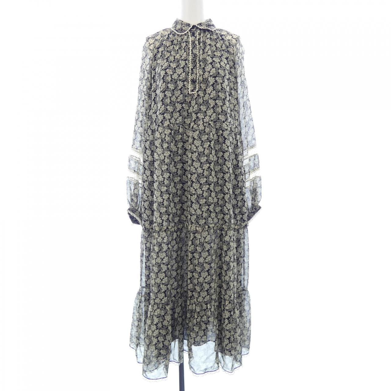 セリーヌ CELINE シルクジョーゼットプラリードレス 2R965257M ワンピース