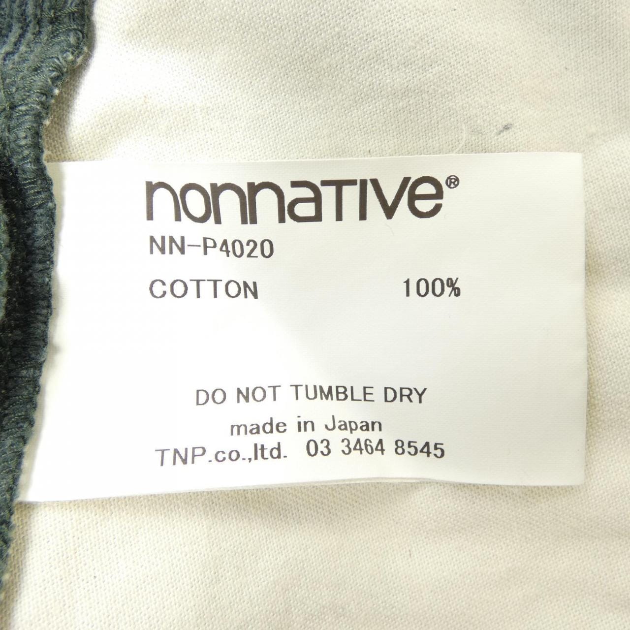 ノンネイティブ NONNATIVE パンツ