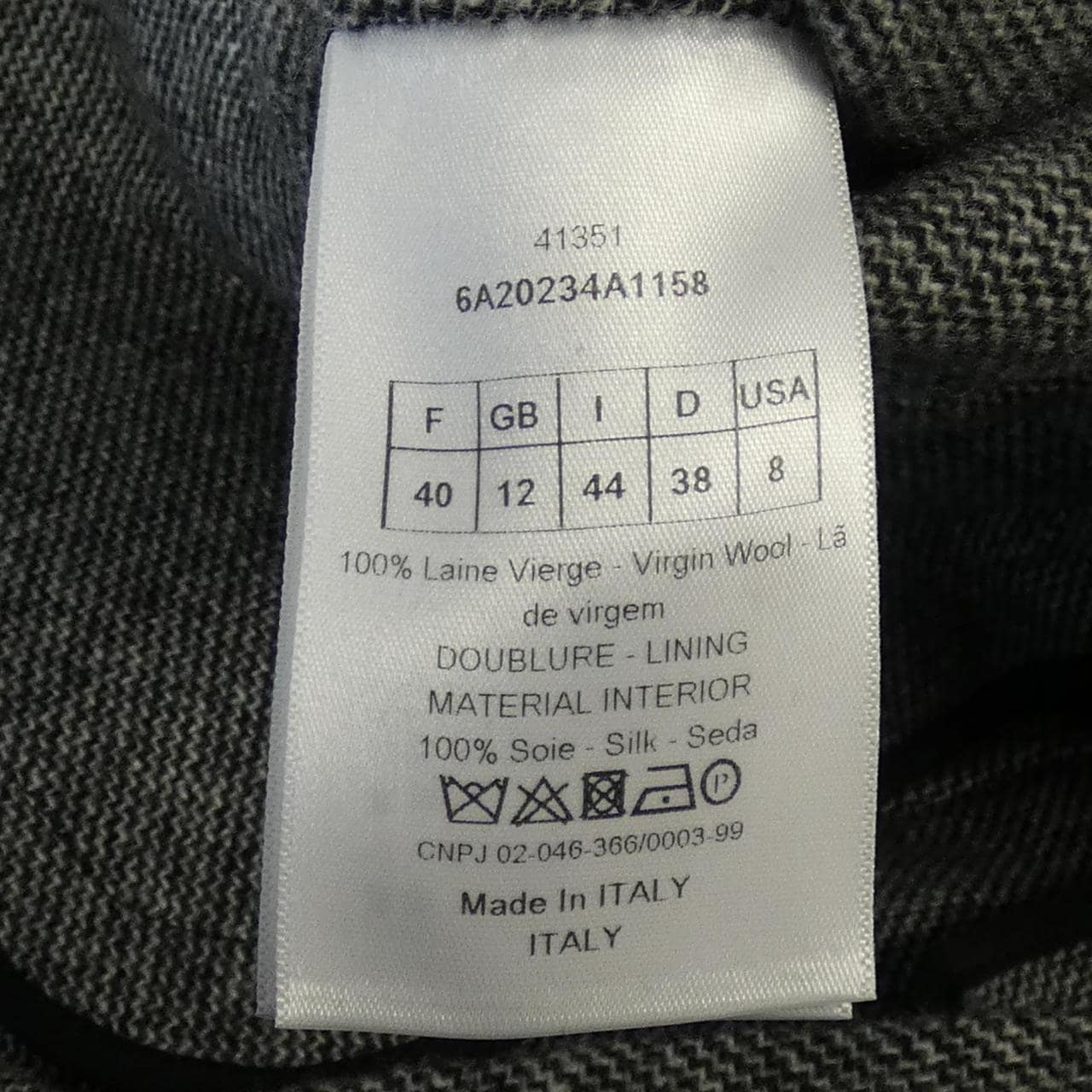 クリスチャンディオール CHRISTIAN DIOR 6A20234A1158 ジャケット