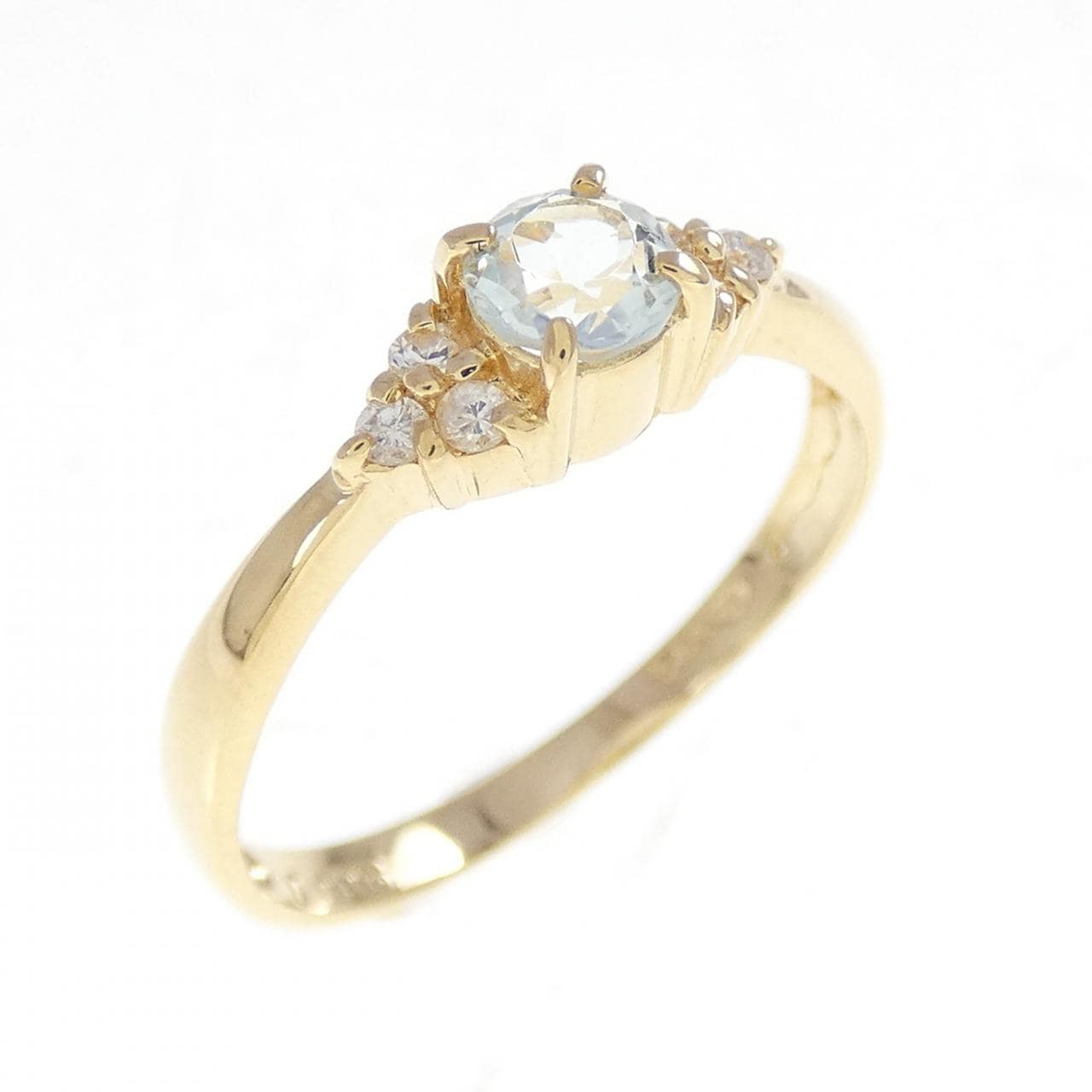 K18YG アクアマリン リング