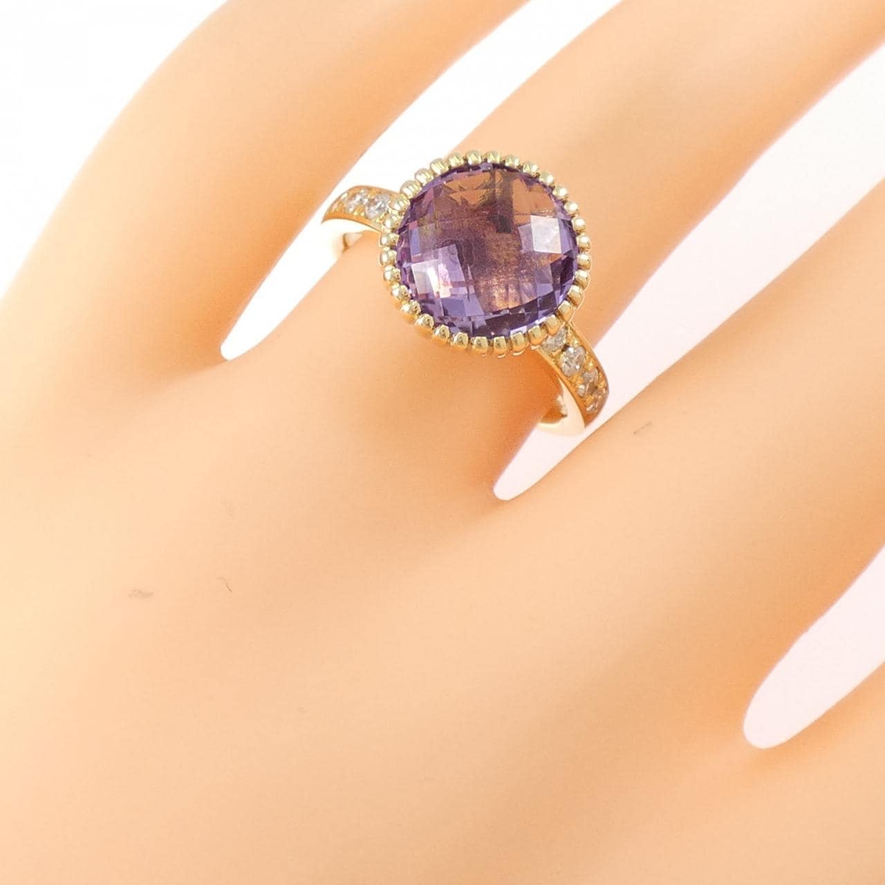 K18YG アメジスト リング
