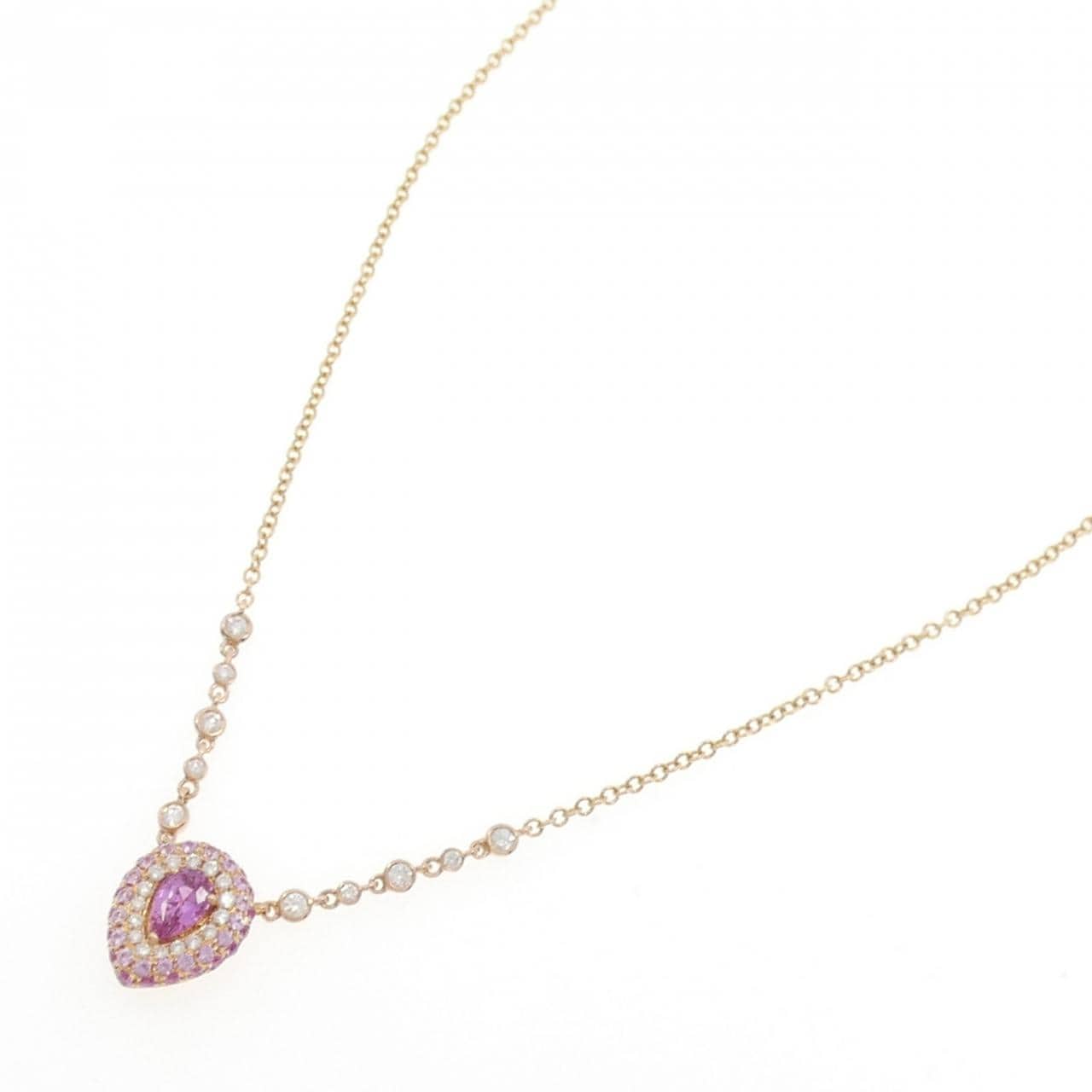 750YG サファイヤ ネックレス 0.85CT