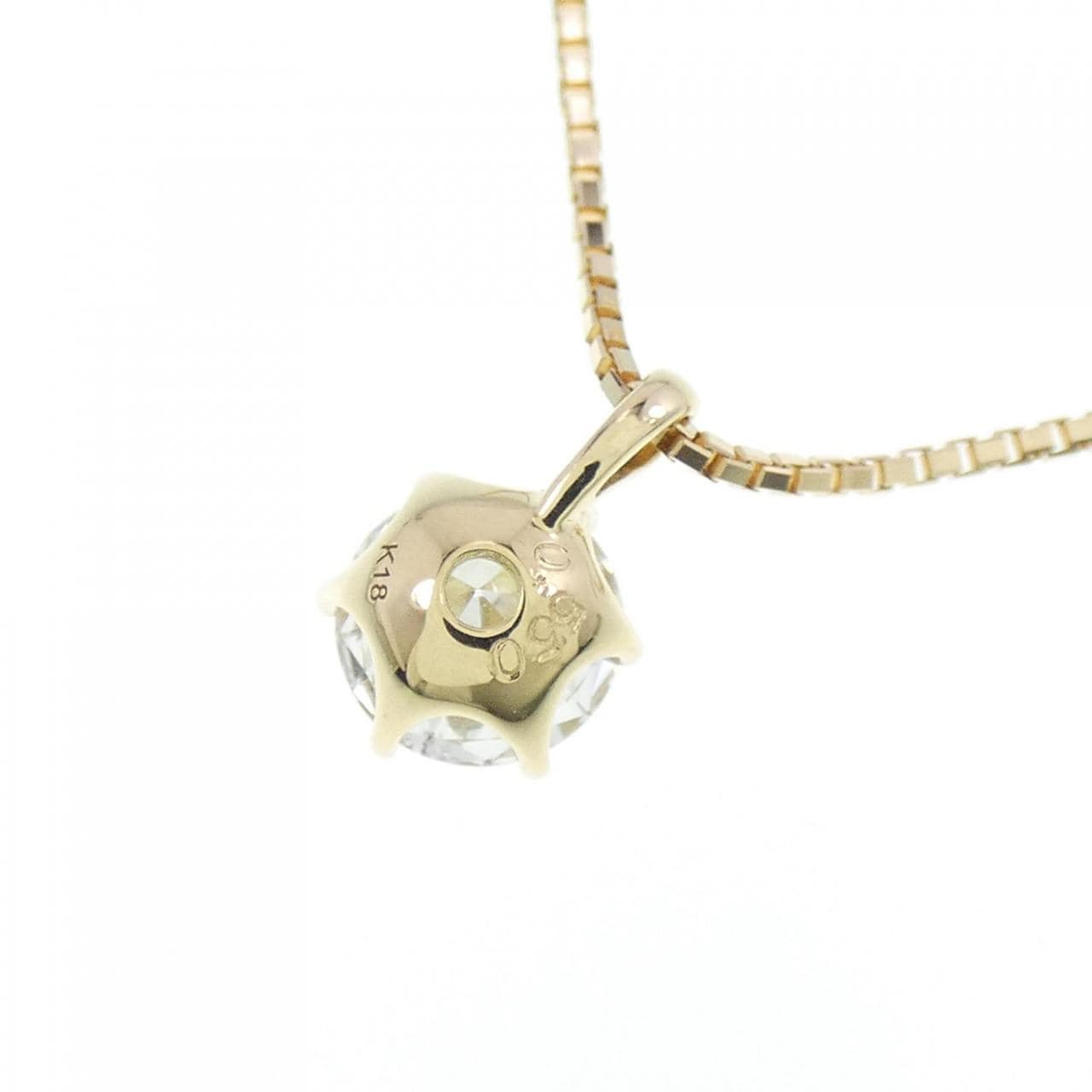 [BRAND NEW] K18YG Diamond Necklace 0.550CT G SI1 VG