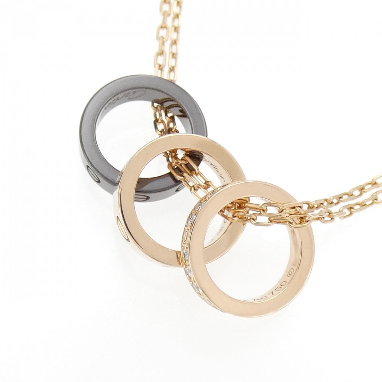 CARTIER LOVE三圈项链