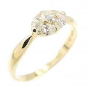 K18YG ダイヤモンド リング 0.35CT