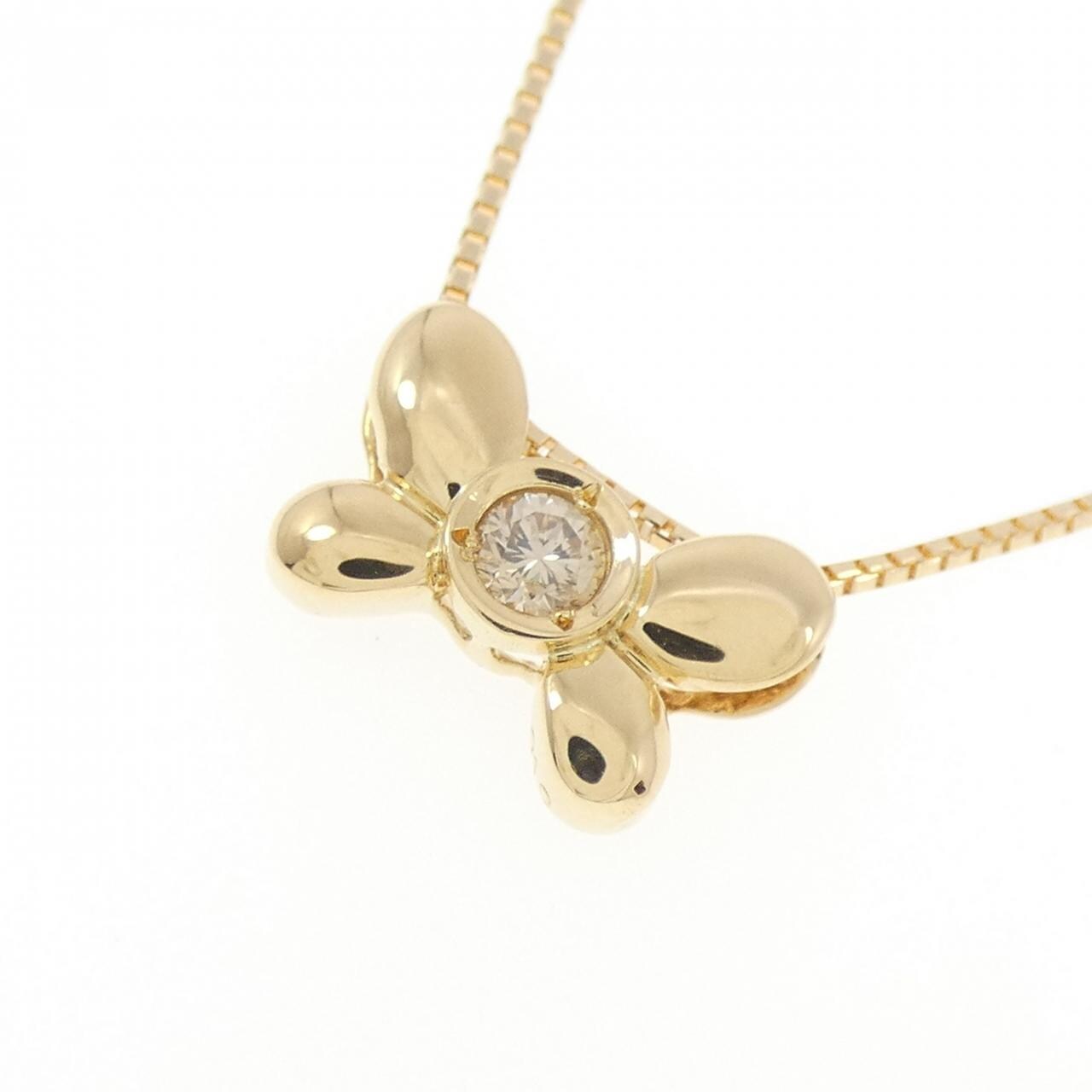 K18YG ダイヤモンド ネックレス 0.10CT