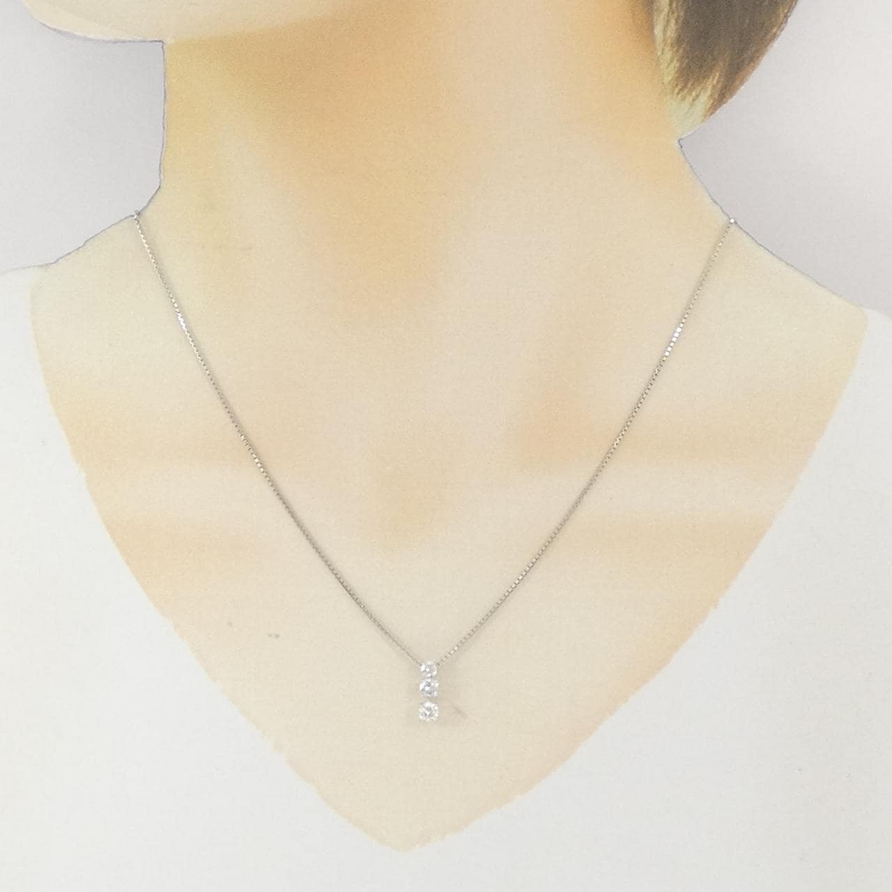 PT900/PT850 ダイヤモンド ネックレス 0.50CT