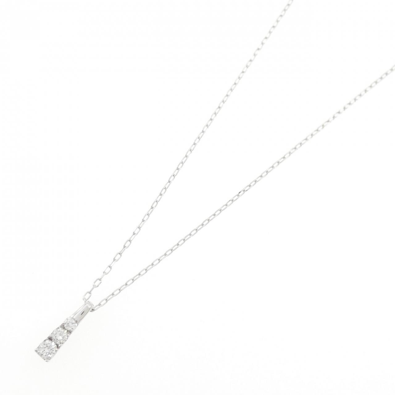 K18WG ダイヤモンド ネックレス 0.20CT