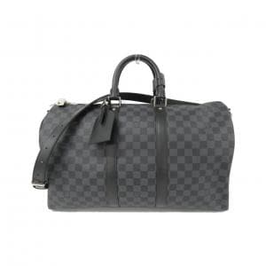 LOUIS VUITTON Damier 石墨 Keepall Bandouliere 45 公分 N41418 波士頓包