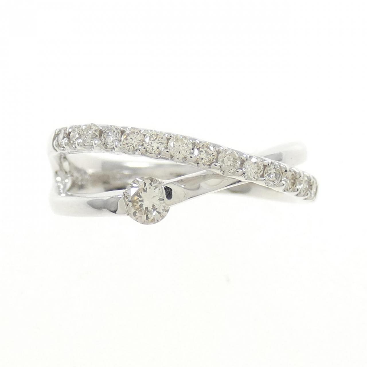 K18WG ダイヤモンド リング 0.30CT