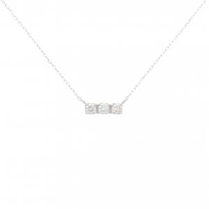 K18WG ダイヤモンド ネックレス 0.15CT