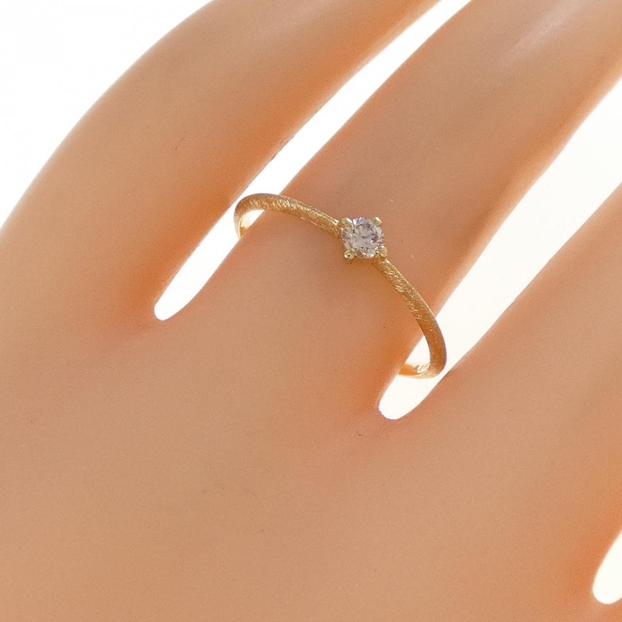 K18YG ダイヤモンド リング 0.10CT