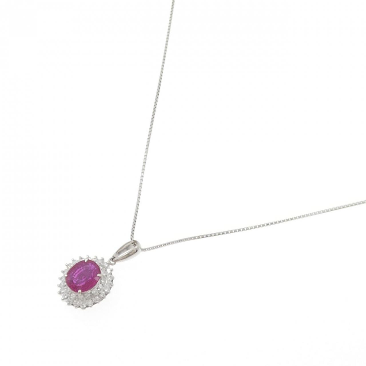 PT900/PT850紅寶石項鏈1.39CT