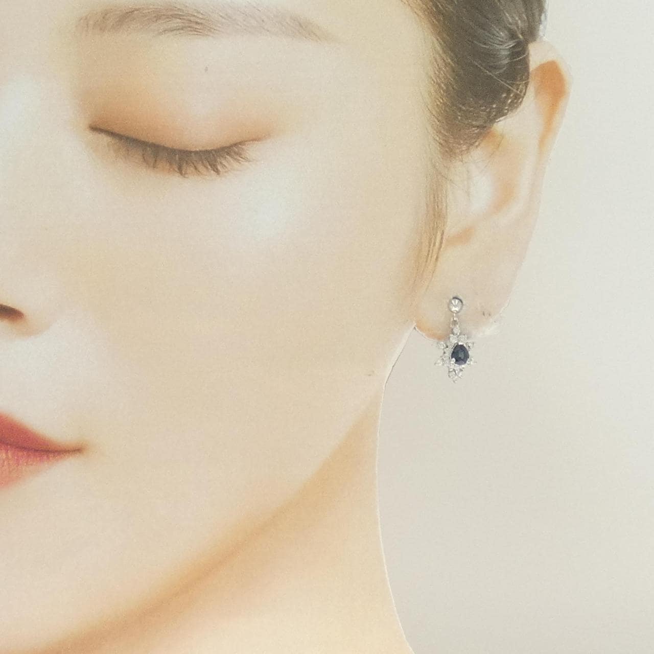 PT900 サファイヤ ピアス 0.76CT