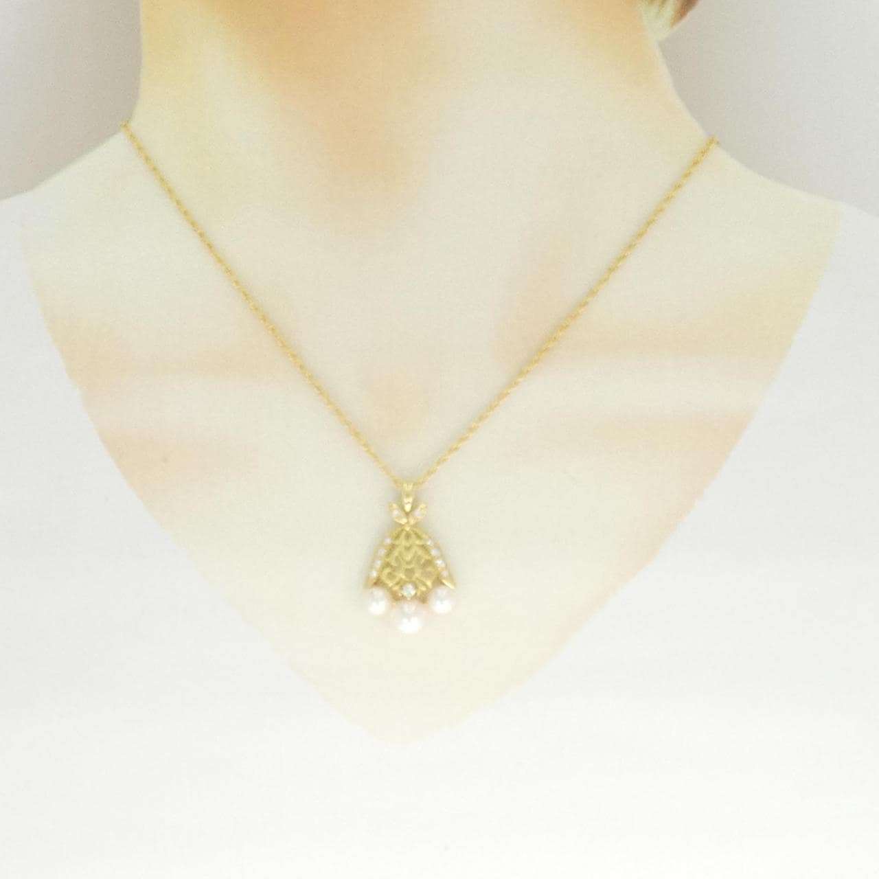 K18YG アコヤパール ネックレス