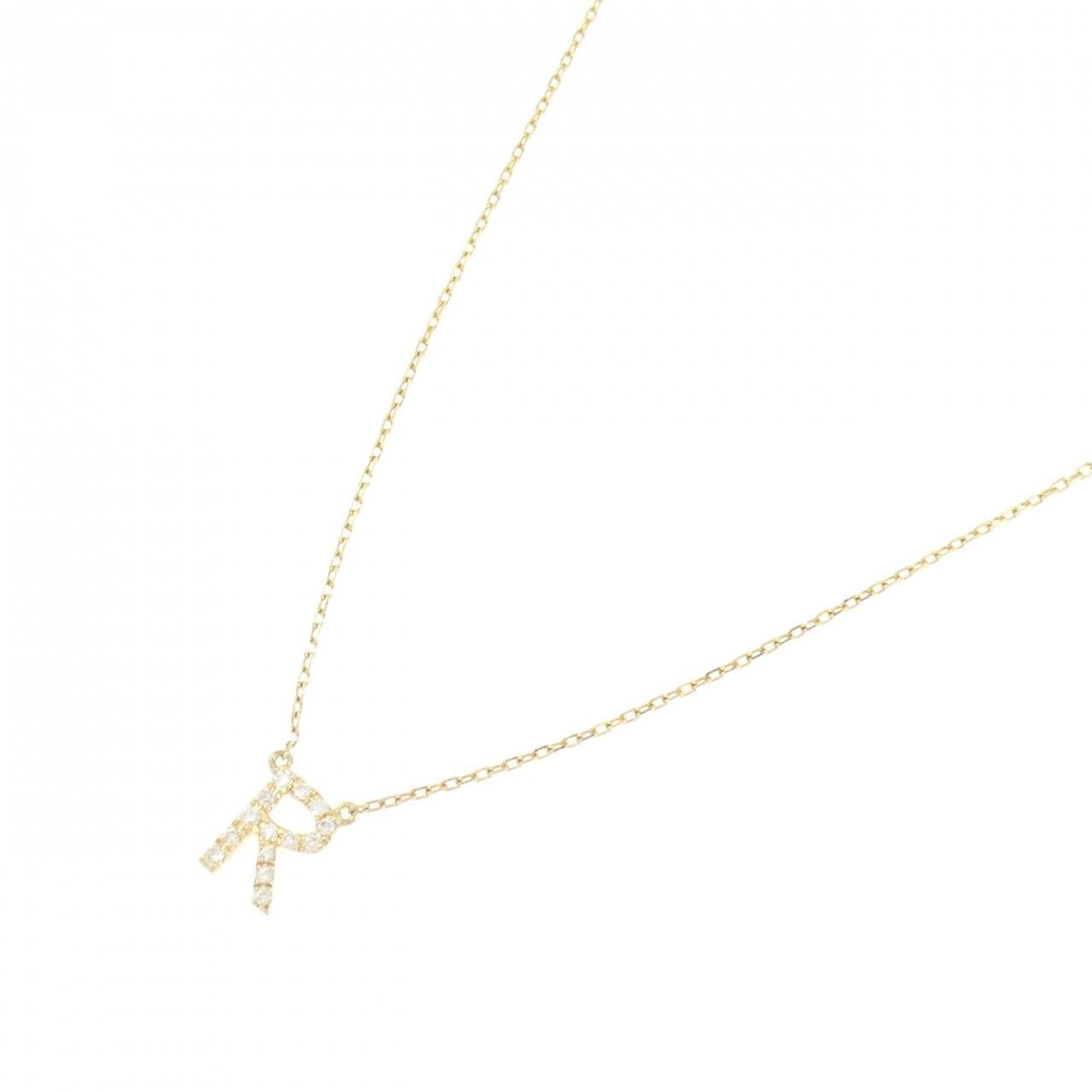 アーカー イニシャル ネックレス 0.06CT