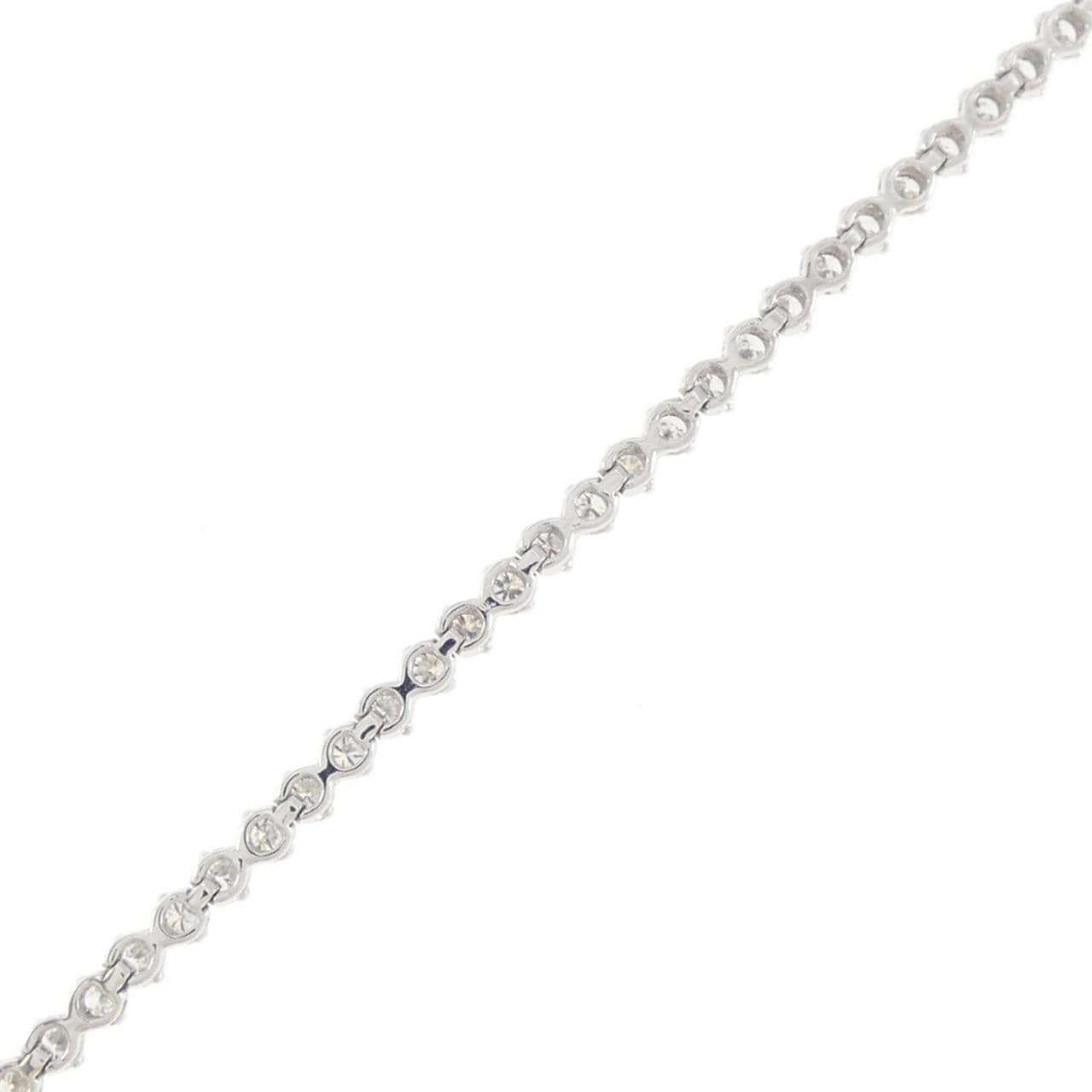 K18WG ダイヤモンド ブレスレット 1.06CT