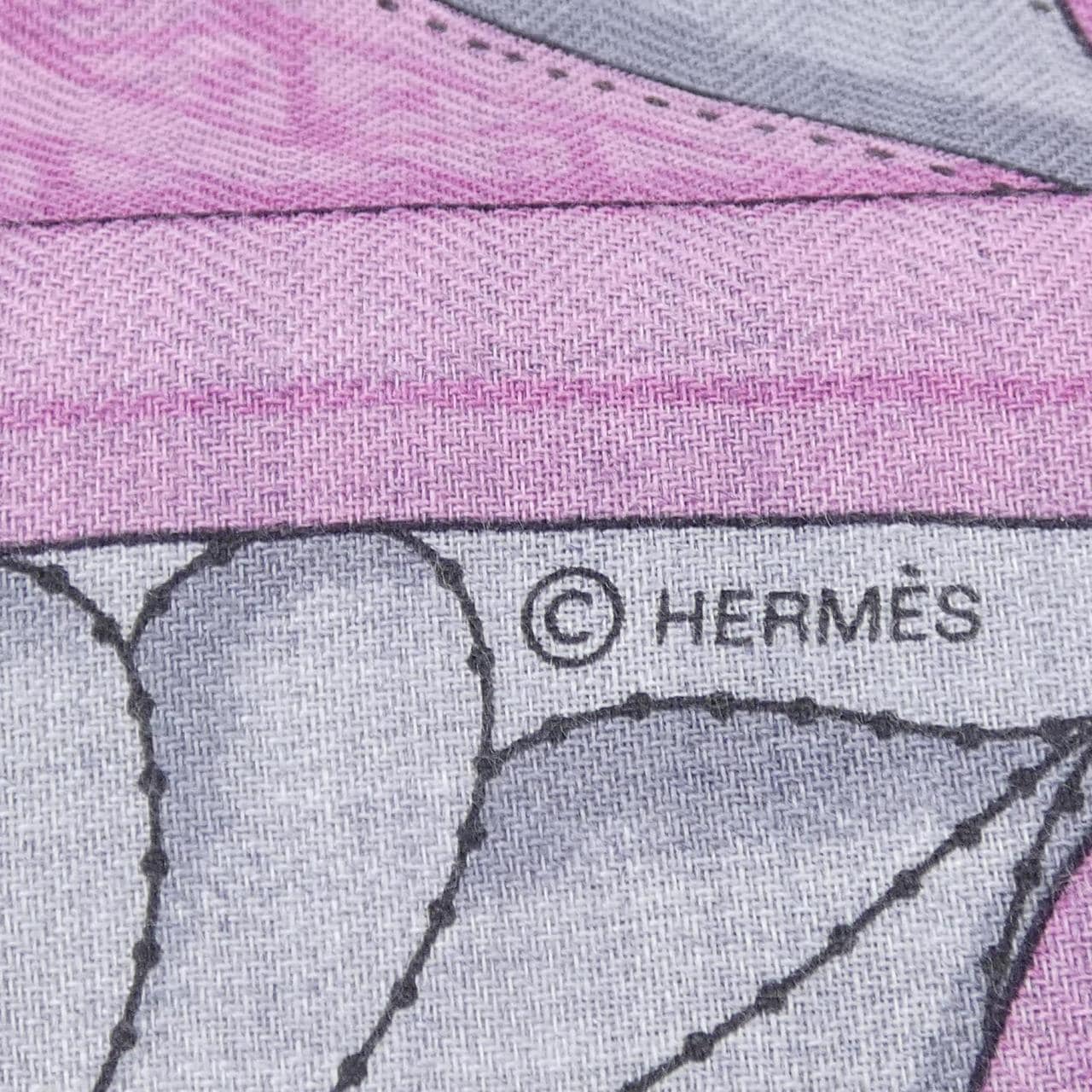 エルメス HERMES LETTRES EQUESTRES H244039S カレジェアン140 ショール