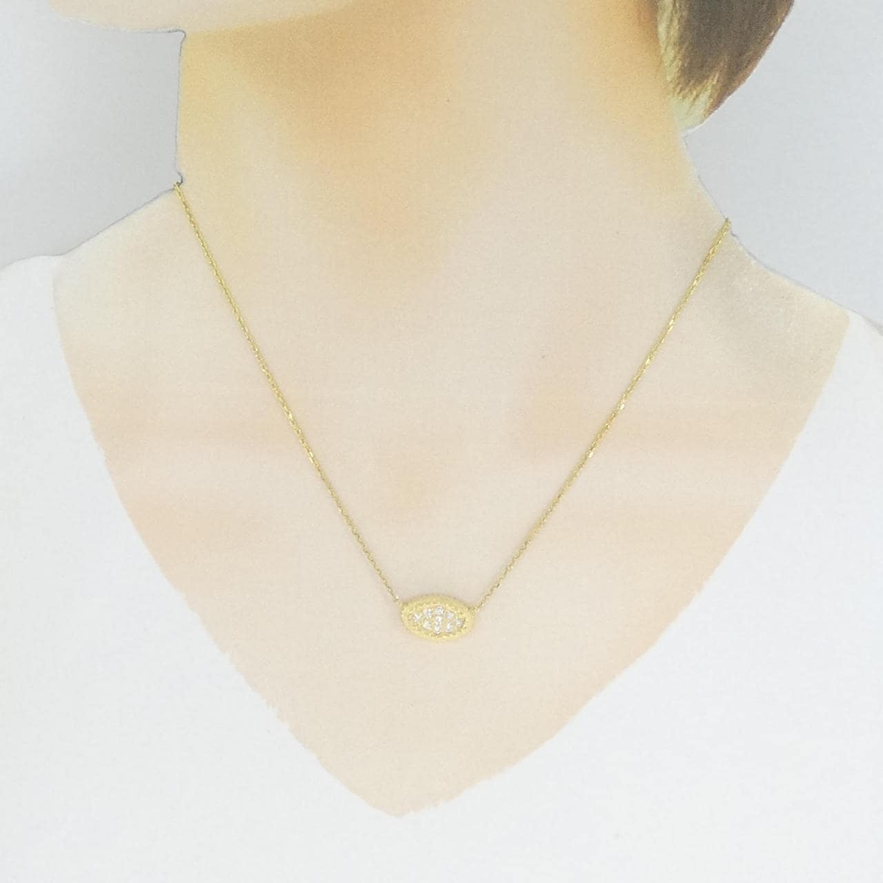 K18YG ダイヤモンド ネックレス 0.25CT
