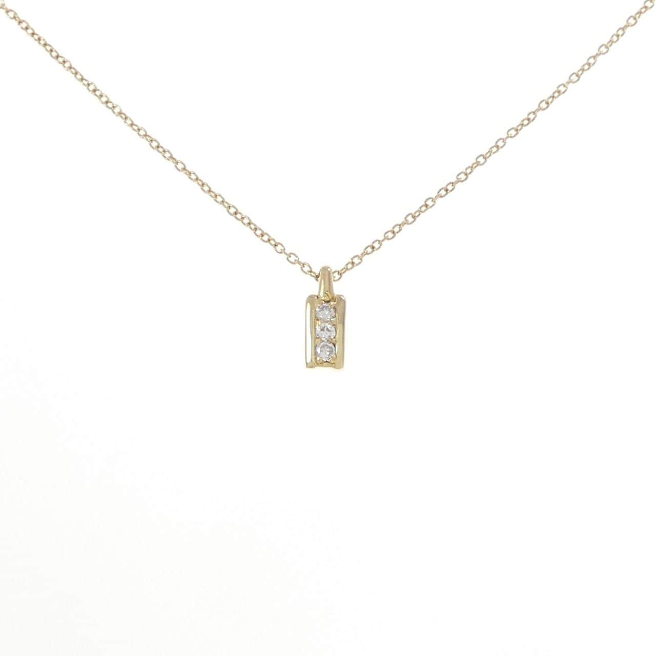 K18YG ダイヤモンド ネックレス 0.04CT