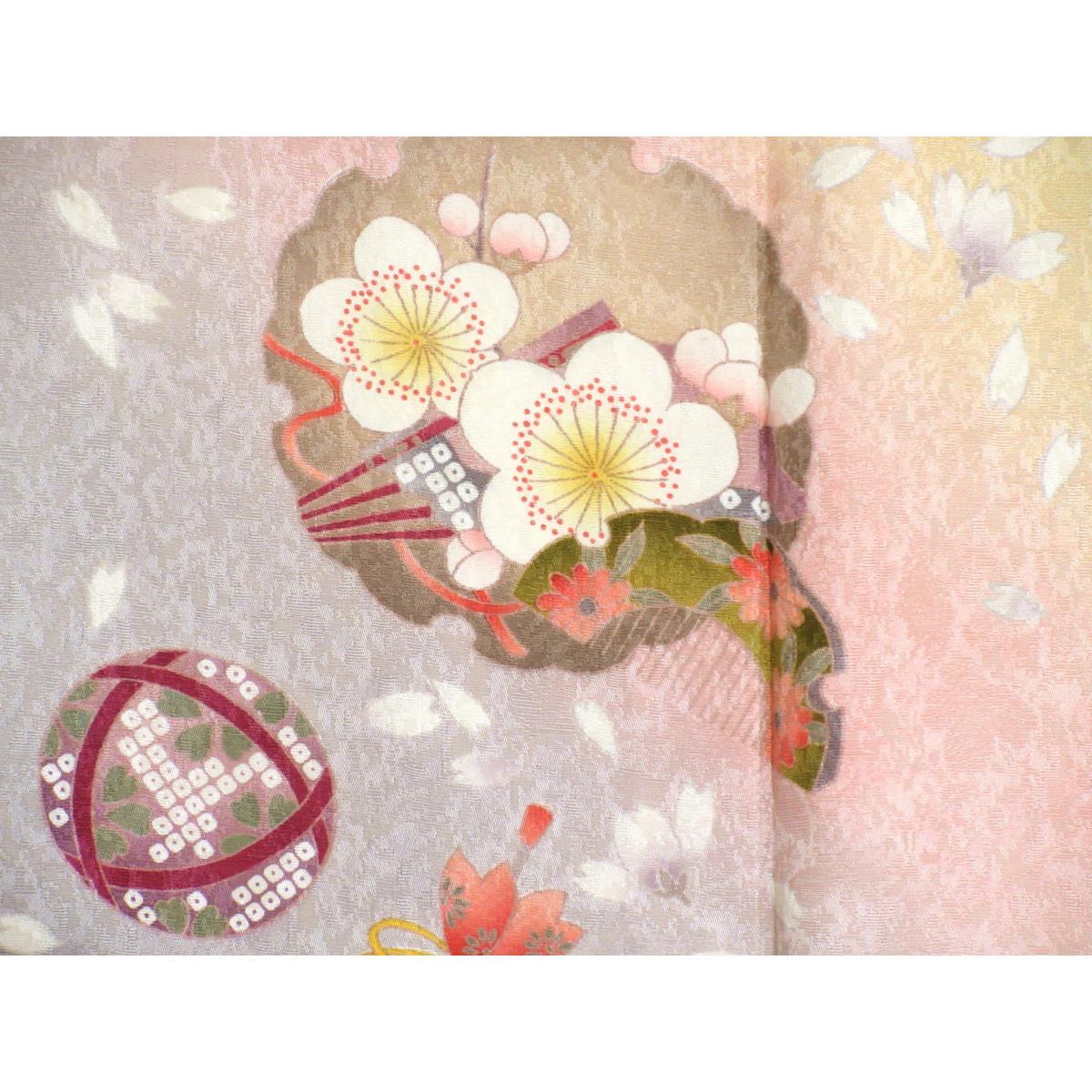 【未使用品】振袖　友禅加工　ボカシ染