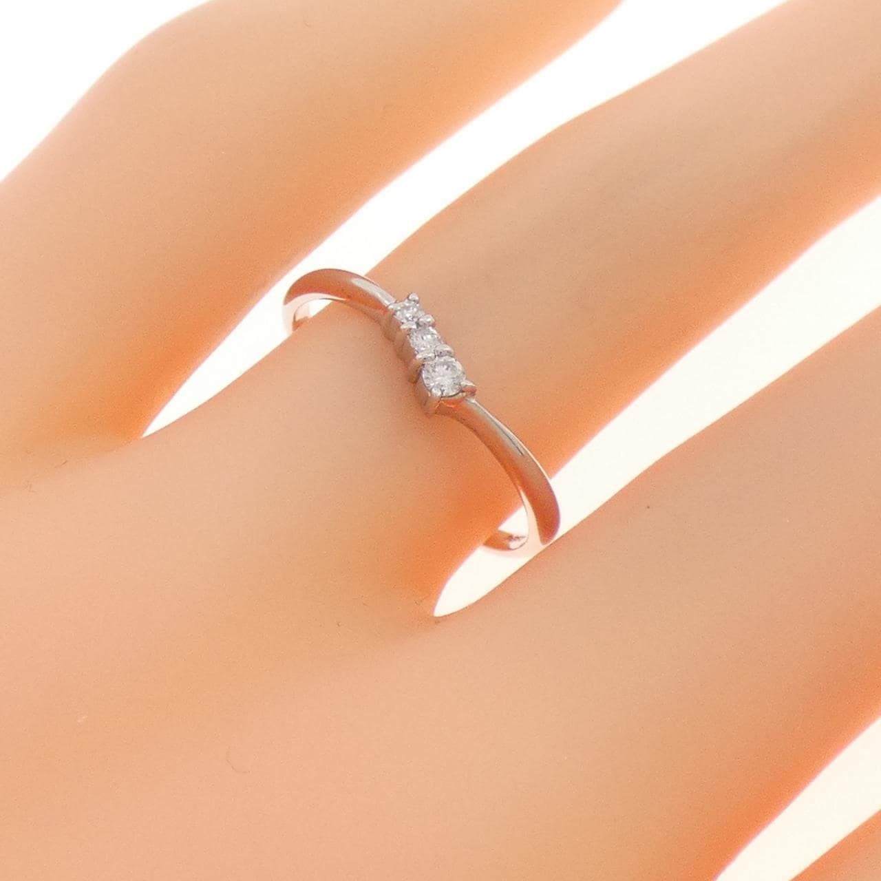 PT950 ダイヤモンド リング 0.06CT