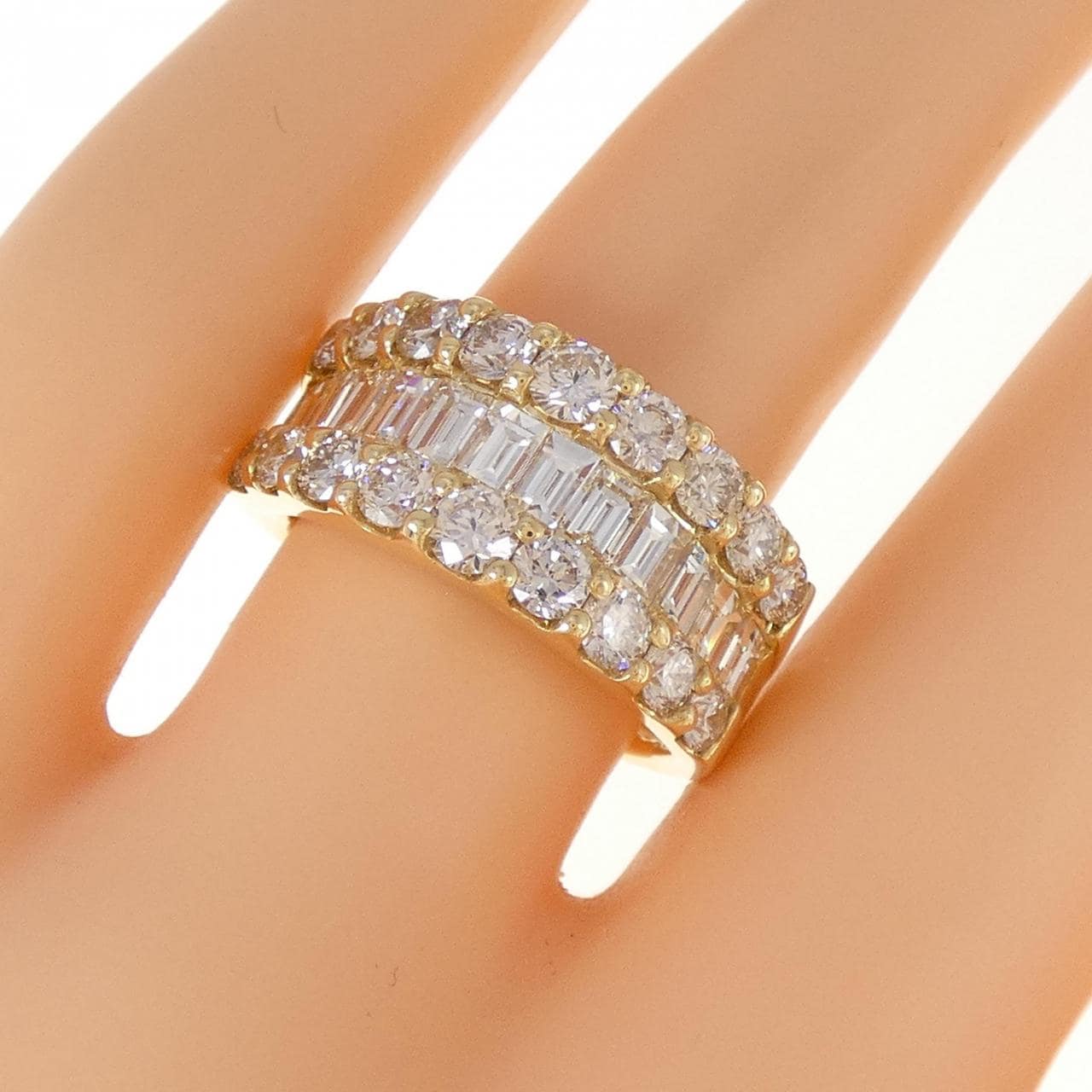 【新品】K18YG ダイヤモンド リング 3.00CT