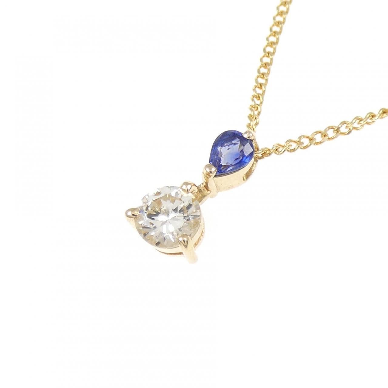 K18YG サファイヤ ネックレス 0.31CT