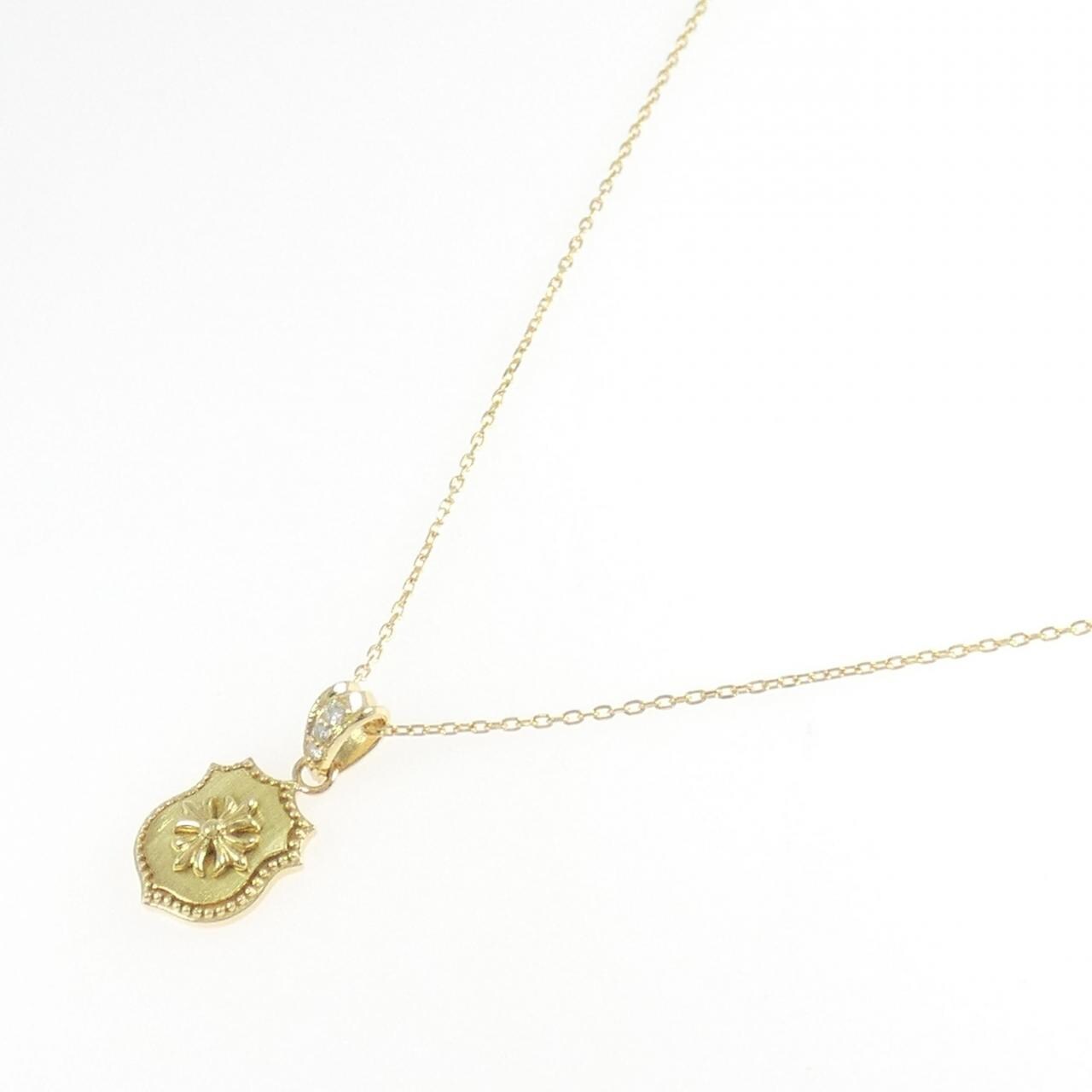 K18YG ダイヤモンド ネックレス 0.04CT
