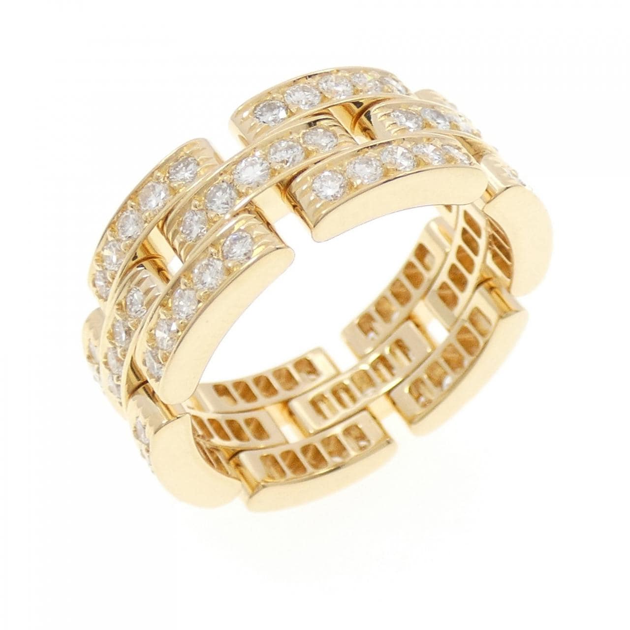 みかん❣️レアサイズ❣️カルティエ マイヨンパンテールリング フルダイヤモンド MAILLON DE CARTIER [中古] カルティエ マイヨン パンテール