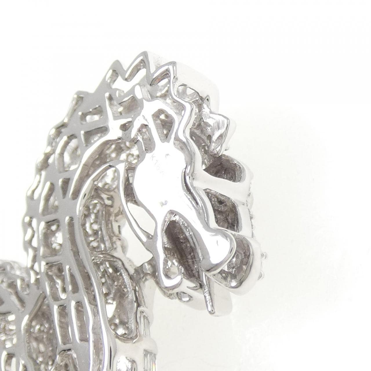 K18WG ドラゴン ダイヤモンド ペンダント 2.50CT