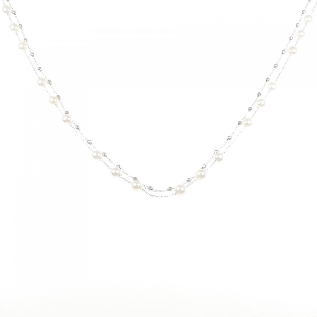 K18WG アコヤパール ネックレス