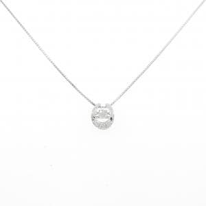 K18WG ダイヤモンド ネックレス 0.12CT