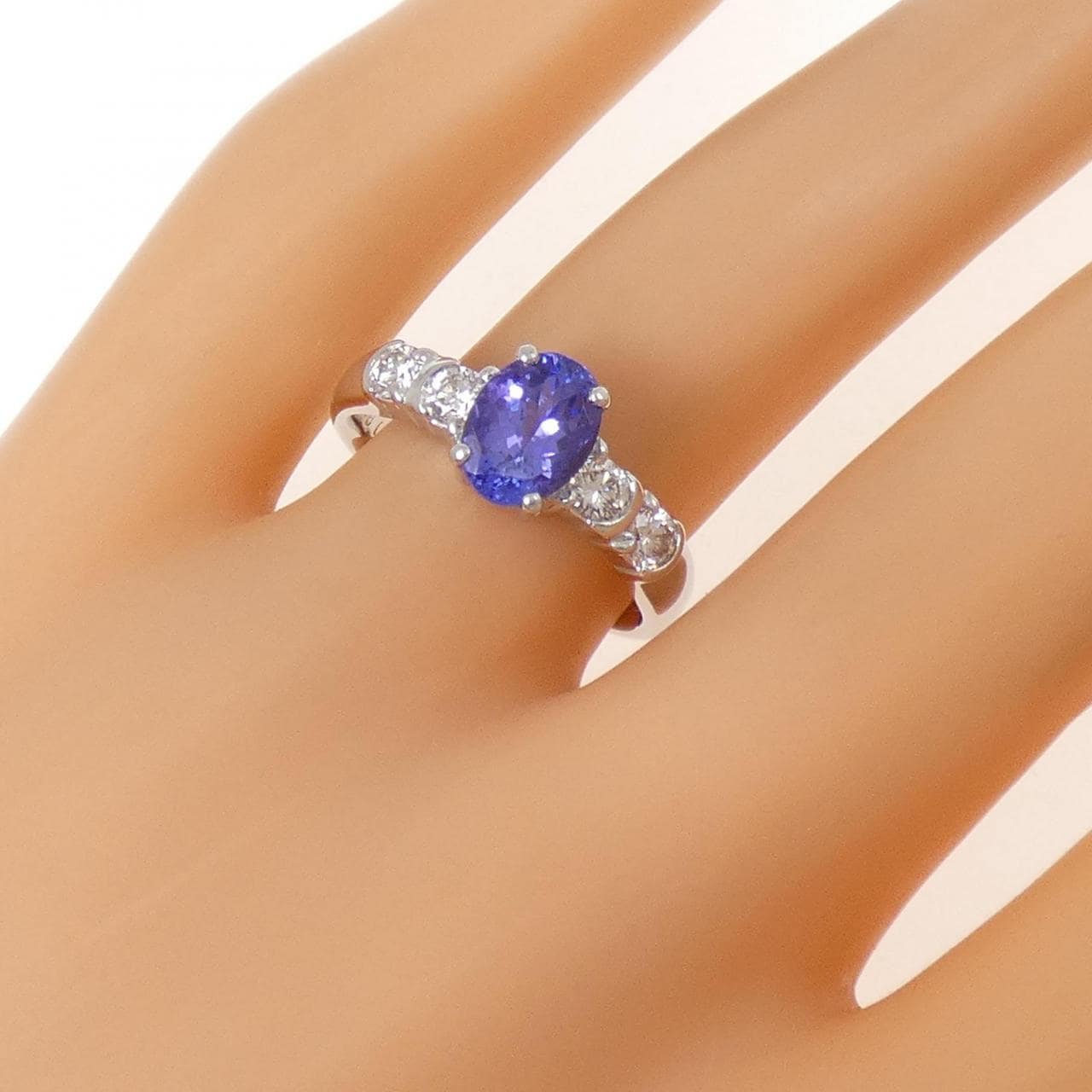 PT900 タンザナイト リング 1.18CT