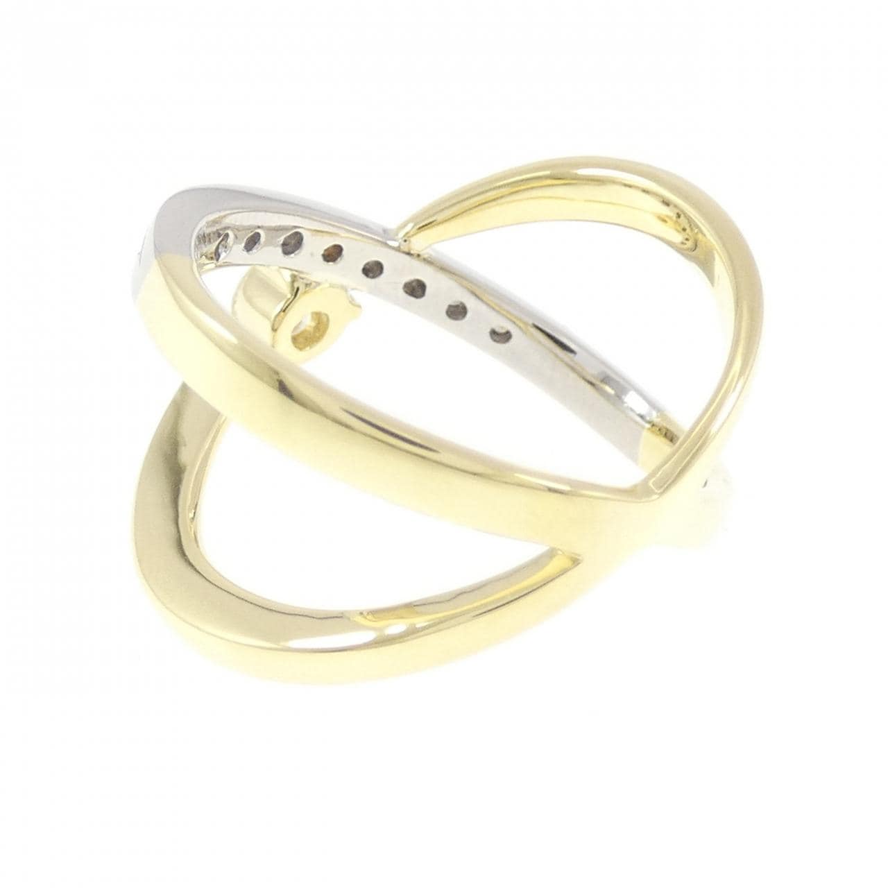 K18YG/PT900 ダイヤモンド リング 0.21CT