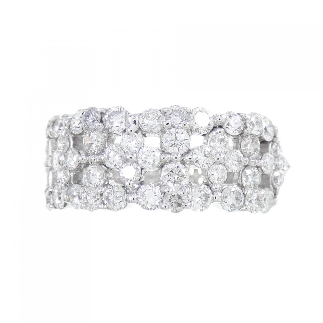 750WG Flower Diamond Ring 1.83CT
