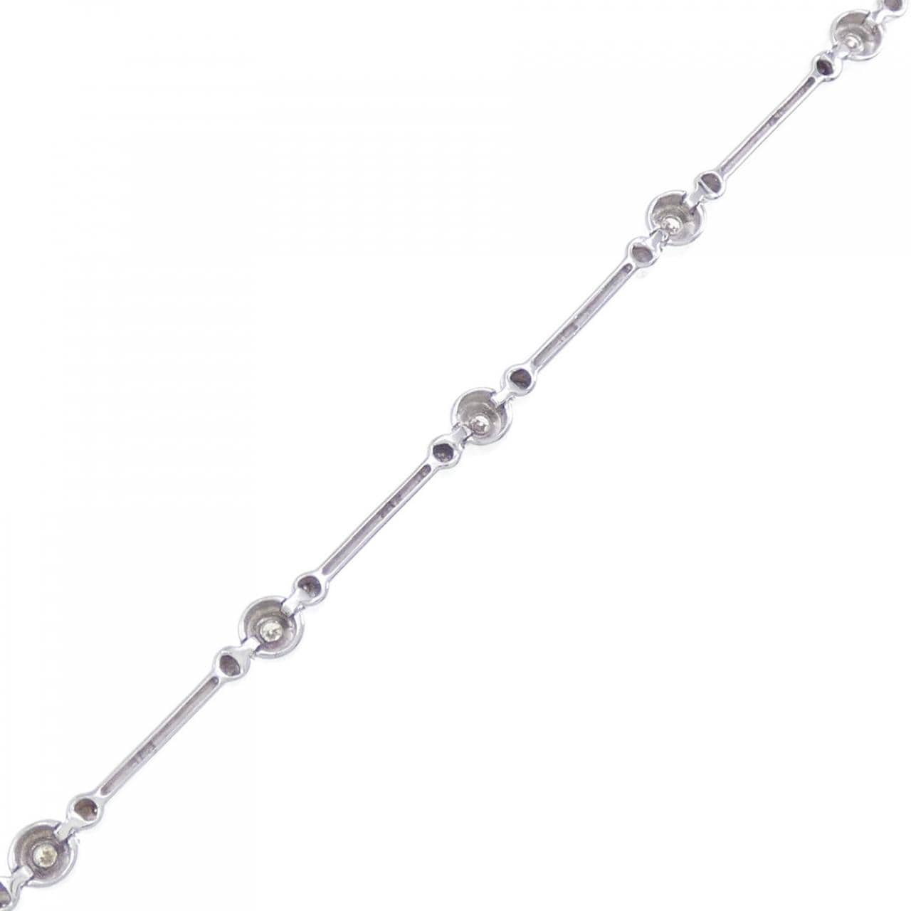 K18WG Diamond bracelet 0.2CT