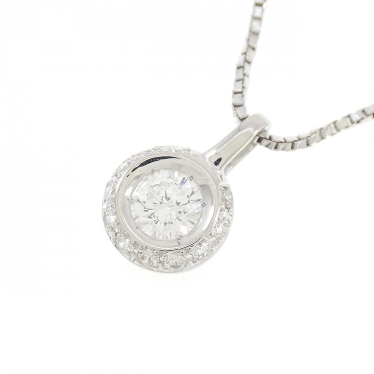 PT900/PT850 ダイヤモンド ネックレス 0.36CT
