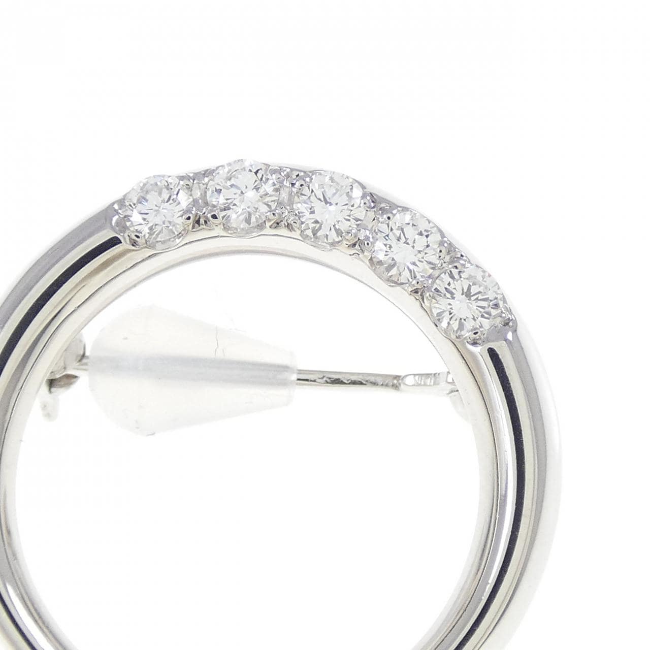 PT900 ダイヤモンド ブローチ 0.22CT