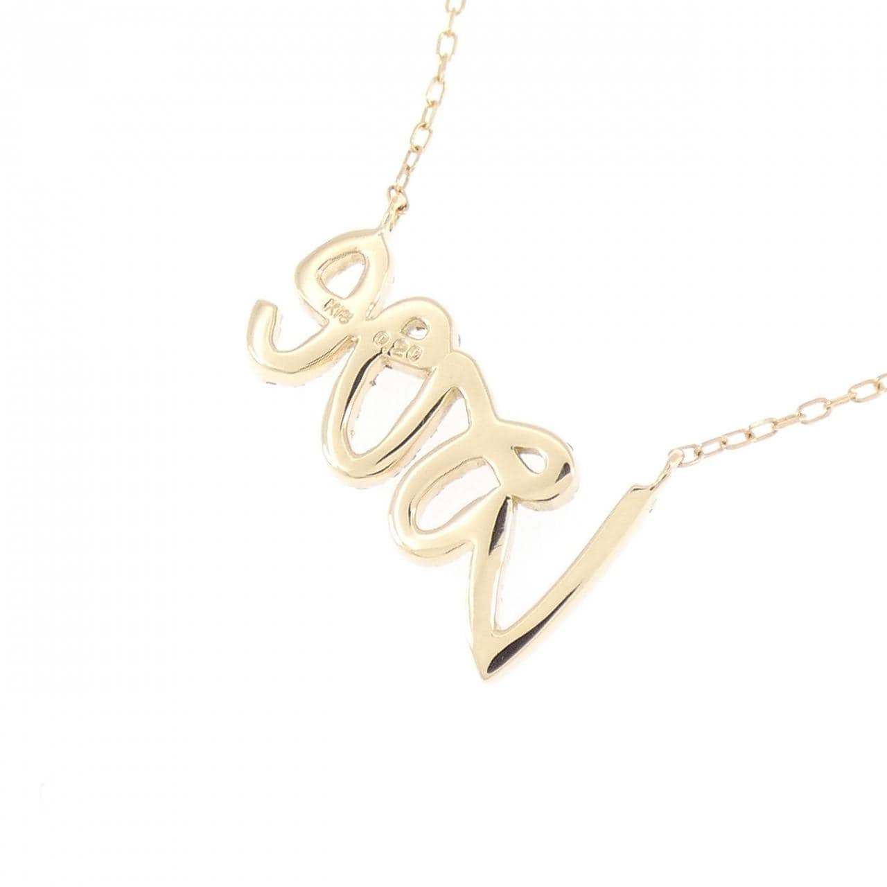K18YG ダイヤモンド ネックレス 0.20CT