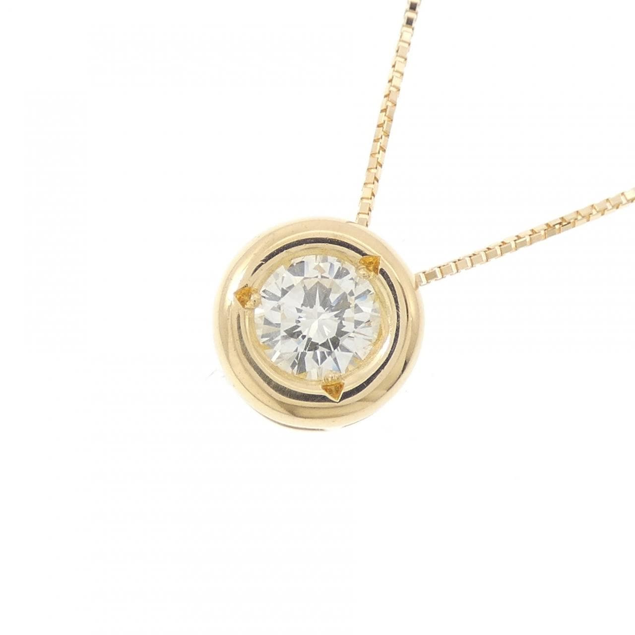 K18YG ダイヤモンド ネックレス 0.55CT