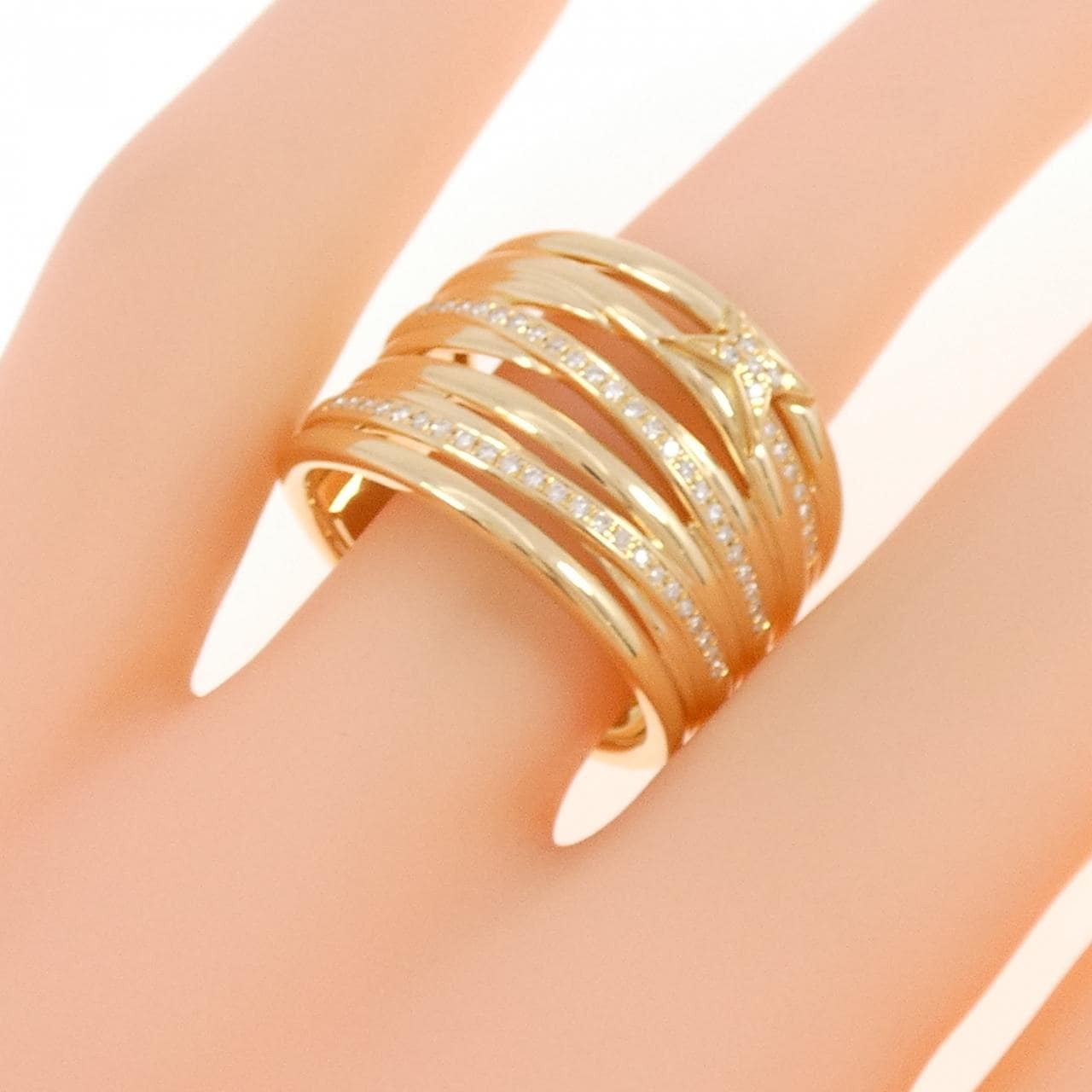 モーブッサン キフ＆ゴールド･キス リング