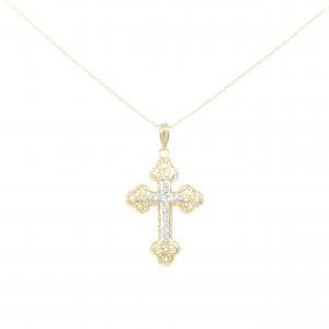 K18YG/K18WG クロス ネックレス